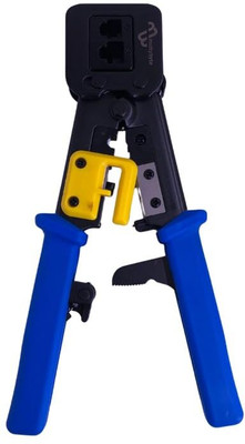 Multybyte MB-CR03 Crimping Tool with Lock Handle Feature for 6P6C/8P8C Cable -RJ11/12 and RJ45 Manual Crimper