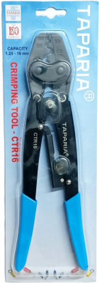 BALRAMA Taparia CTR16 Crimping Tool Capacity 1.5 - 16 mm² Heavy Duty Ratchet Handle CTR taparia CTR16 Crimping Tool Capacity 1.5 - 16 mm² Heavy Duty Manual Crimper Wire Cutter