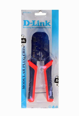 D-Link NTC-001 Modular Plug Crimper DLink Red Tool for Network Cables Telephone Cables Dlink Crimping Tool Modular Plug Cutter Stripper 8P8C Rj45 6P6C Rj-12 4P4C Rj-11 Wire Cutter