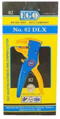 BALRAMA Solid and Stranded Wire Stripper and Cutter Precision Self Adjusting Automatic Wire Stripper Cutter Pliers Hand Crimping Tool Multi-use Multifunctional Professional Crimper Cutter Diagonal Cutting Pliers Terminal Tool Wire Cutter Manual Hydraulic Crimper
