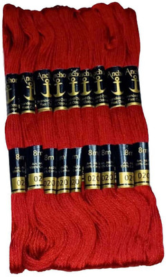Quickcollection Anchor Thread Skeins/ Long Stitched Embroidery Stranded Cotton (Dn No 020.) Thread(8 m Pack of25)