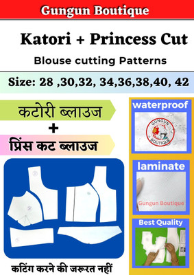 Gungun Boutique 2 Count Gungun Boutique Katori Blouse + Princess Cut Blouse Paper Cutting Patterns Cross Stitch Matte Cloth Gungun Boutique 2 Count Gungun Boutique Katori Blouse + Princess Cut Blouse Paper Cutting Patterns Cross Stitch Matte Cloth