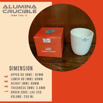 LARK Alumina Crucible (250ml) Crucible