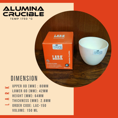 LARK Alumina Crucible (200ml) Crucible