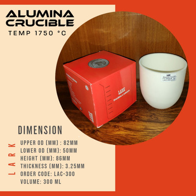 LARK Alumina Crucible (300ml) Crucible