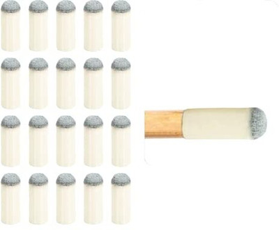 DESCTIDY 20 Pcs Cue Tips 9mm Slip-On Cue Stick Tips Slip-On 9mm Cue Tips for Billiards 20 Pcs Cue Tips 9mm Slip-On Cue Stick Tips Slip-On 9mm Cue Tips for Billiards Billiards, Pool, Snooker Cue Stick(Plastic)