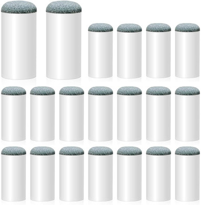 DESCTIDY 20 Pcs Cue Tips 9mm Slip-On Cue Stick Tips Cue Tip Replacement 20 Pcs Cue Tips 9mm Slip-On Cue Stick Tips Cue Tip Replacement Billiards Cue Stick(Plastic)