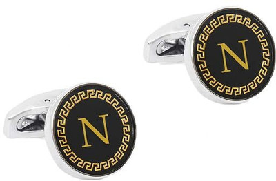 MEENAZ Zinc, Brass, Metal, Alloy, Enamel, Stainless Steel, Silver Cufflink(Gold, Platinum, Silver)