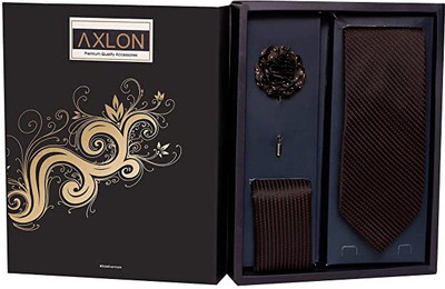 AXLON Silk Cufflink Set(Brown)