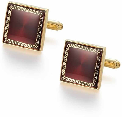EXOTICA Fashions Stainless Steel Cufflink(Gold)