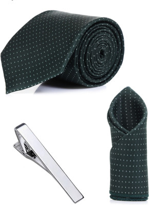 RANDOM STRIPE Satin Tie Pin Set(Green)