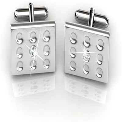 SANDHA Metal Cufflink(Silver)