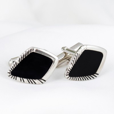 Kavove Enamel Cufflink(Black)