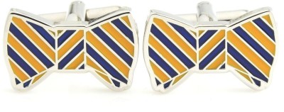 PELUCHE Enamel, Brass, Metal Cufflink Set(Blue)