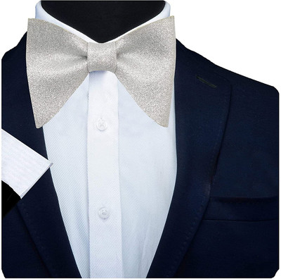 AXLON Silk Cufflink & Tie Pin Set(Silver)