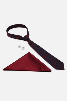 VAN HEUSEN Steel Cufflink Set(Maroon)