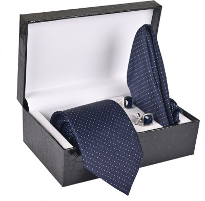 Peednam Silk Tie & Cufflink(Blue)