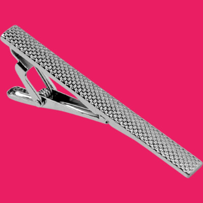 EXOTICA Fashions Brass Tie Pin Set(Silver)