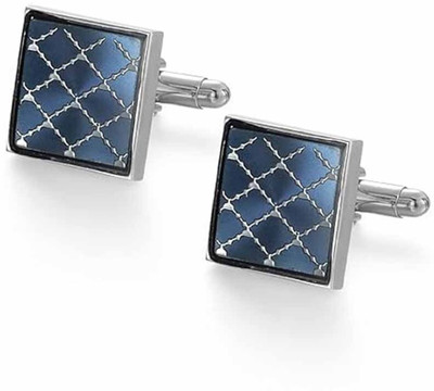 EXOTICA Fashions Stainless Steel Cufflink(Blue)