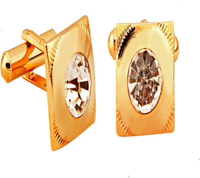 EXOTICA Fashions Brass Cufflink(Gold)
