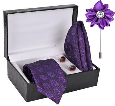 StyleRide Silk Tie & Cufflink(Purple)
