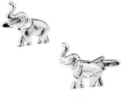 the tie hub Brass Cufflink(Silver)