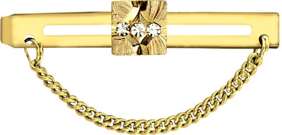 Shiv Brass Tie Pin Set(Silver)