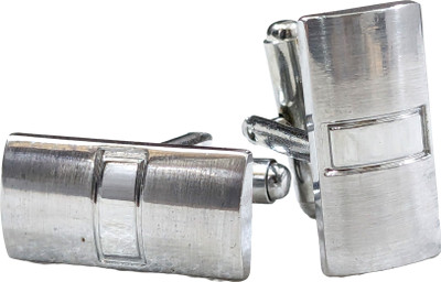 nts Metal Cufflink & Tie Pin Set(Silver)