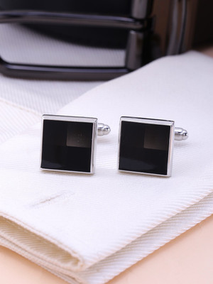 YELLOW CHIMES Metal Cufflink(Black)