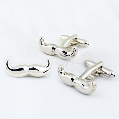 PELUCHE Brass Cufflink Set(Silver)