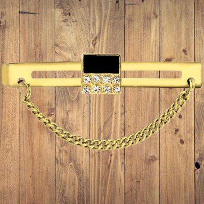 shopglobal Brass Tie Pin(Gold)