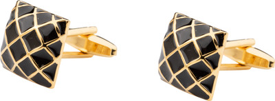house of common Brass Cufflink(Black)