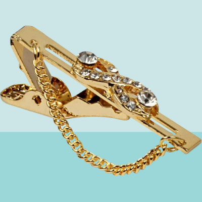 shivay Brass Tie Pin Set(Gold)