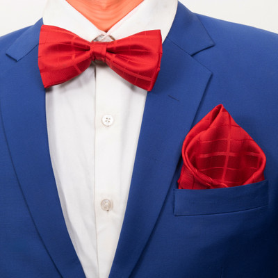 To The Nines Silk Tie & Cufflink(Red)