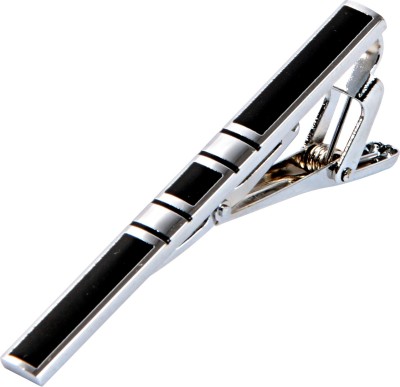 LEONARDI Metal Tie Pin(Silver, Black)