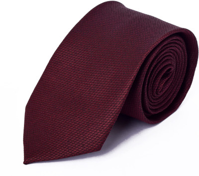 TADWILL Silk Cufflink & Tie Pin Set(Maroon)