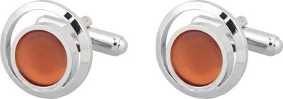 house of common Brass Cufflink(Orange)