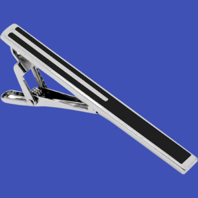 Ruhi Brass Tie Pin Set(Silver)
