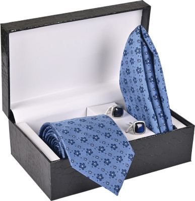 Peednam Silk Tie & Cufflink(Multicolor)