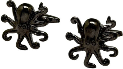 the tie hub Brass Cufflink(Black)