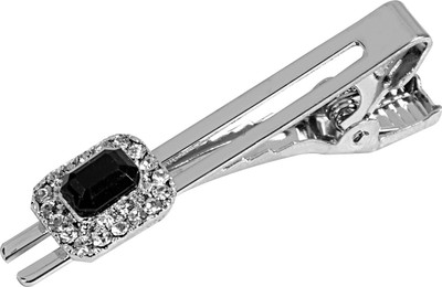 shopglobal Brass Tie Pin(Silver)