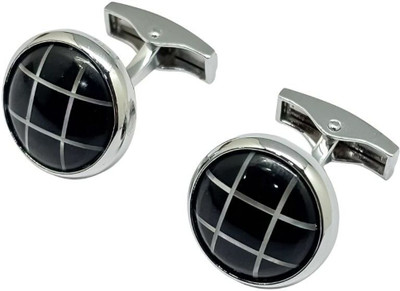 the tie hub Brass Cufflink(Black)