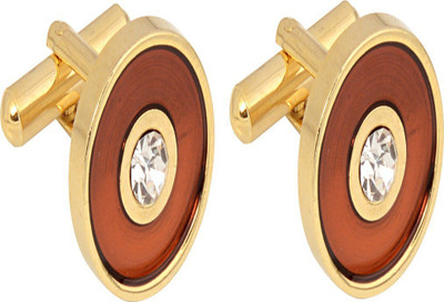 EXOTICA Fashions Brass Cufflink(Gold)