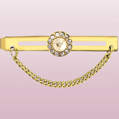 shopglobal Brass Tie Pin(Gold)