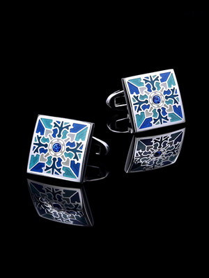 YELLOW CHIMES Alloy Cufflink(Blue)