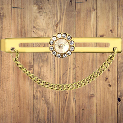 shopglobal Brass Tie Pin(Gold)