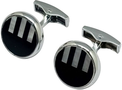 the tie hub Brass Cufflink(Black)