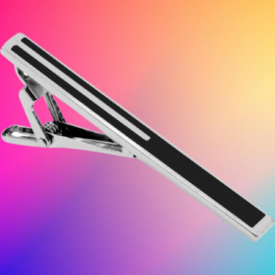 shivay Brass Tie Pin Set(Silver)
