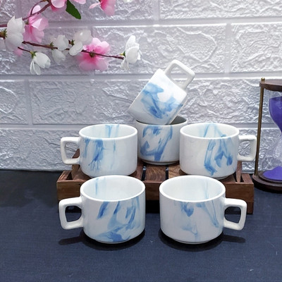 AAV WORLD Pack of 1 Ceramic(White, Cup Set)