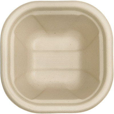 ShubhGreen Sugarcane Bagasse Utility Container  - 500 ml(Pack of 20, Beige)